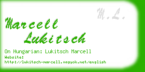 marcell lukitsch business card
